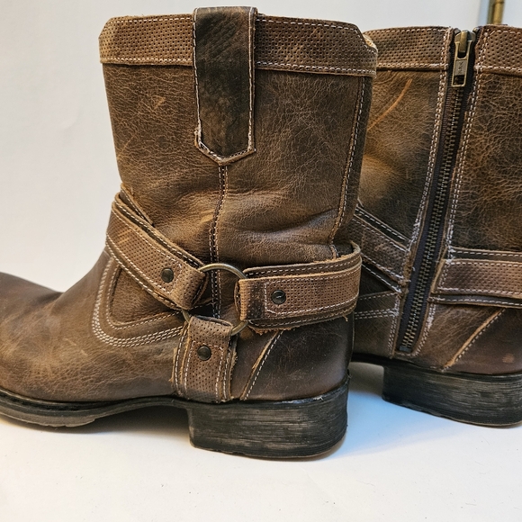 Roan by Bed Stu Colton Brown Leather Boots Size 10.5 Mens - Picture 4 of 7